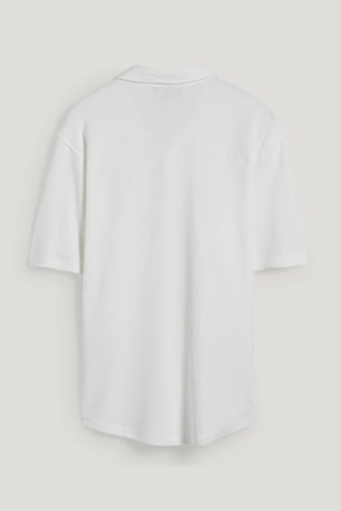 Clockhouse Boys - Camicia - relaxed fit - collo all'italiana - bianco