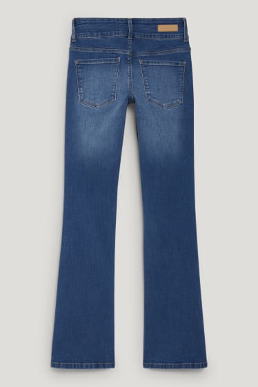 Clockhouse pro holky - CLOCKHOUSE - bootcut jeans - low waist - LYCRA® - džíny - modré
