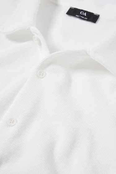 Clockhouse Boys - Camicia - relaxed fit - collo all'italiana - bianco