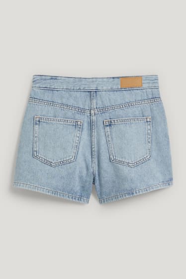 Clockhouse Girls - CLOCKHOUSE - denim skort - high waist - jeanslichtblauw