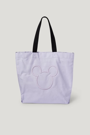 Damen - Shopper - Micky Maus - hellviolett
