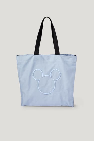 Femei - Geantă shopper - Mickey Mouse - albastru deschis