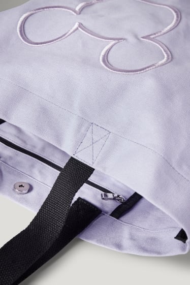 Damen - Shopper - Micky Maus - hellviolett