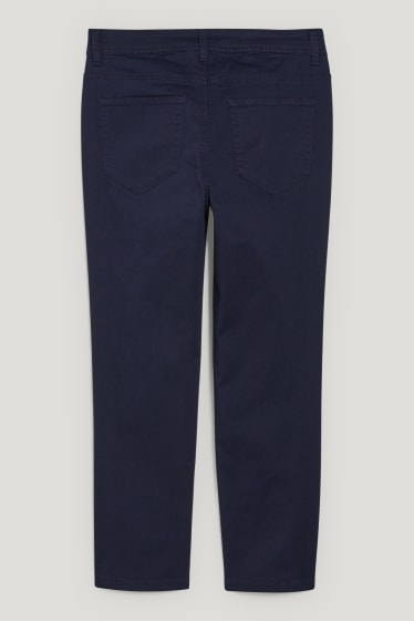 Donna - Pantaloni di stoffa - vita media - skinny fit - blu scuro