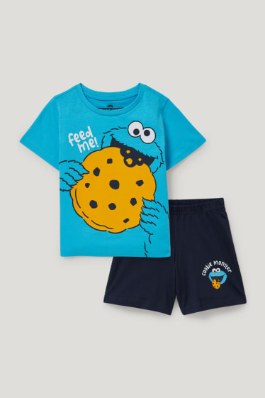 Toddler Boys - Sesame Street - pijama scurtă - 2 piese - albastru