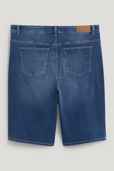 Damen - Jeans-Bermudas - High Waist - Jog Denim - LYCRA® - jeans-blau