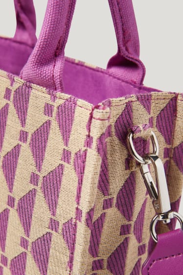 Femmes - Sac - à motif - violet