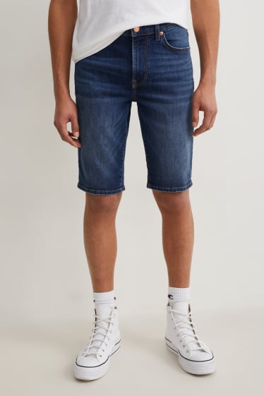 Herren - Jeans-Shorts - jeans-dunkelblau