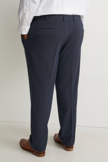 Pánské XL - Oblekové kalhoty - regular fit - Flex - tmavomodrá