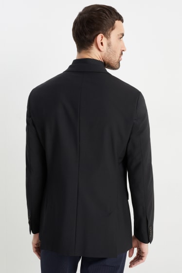 Pánské - Oblekové sako - slim fit - Flex - LYCRA® - černá