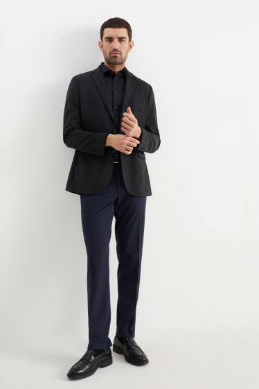 Pánské - Oblekové sako - slim fit - Flex - LYCRA® - černá