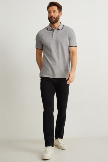 Hommes - Polo - gris chiné