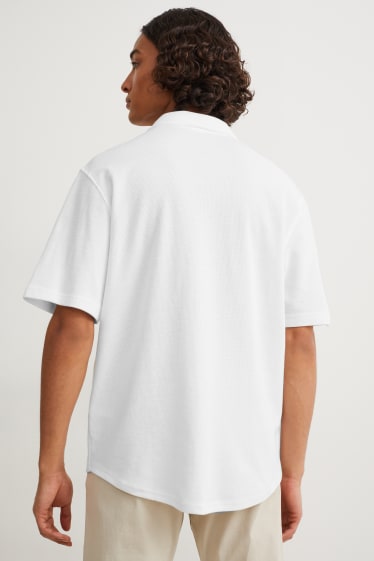 Clockhouse Boys - Camicia - relaxed fit - collo all'italiana - bianco