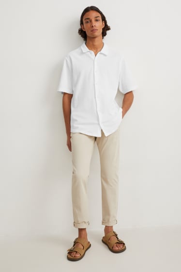 Clockhouse Boys - Camicia - relaxed fit - collo all'italiana - bianco