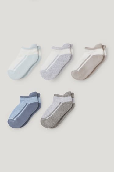 Miminka chlapci - Multipack 5 ks - ponožky do tenisek pro miminka - bílá