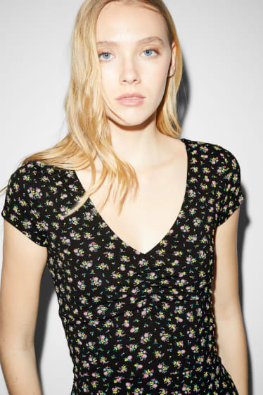 Clockhouse Girls - CLOCKHOUSE - Kleid - geblümt - schwarz