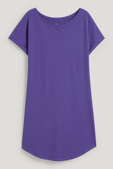 Femmes - Robe-T-shirt basique - violet