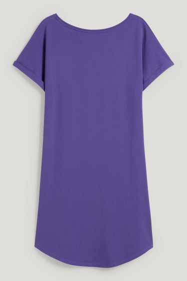 Femmes - Robe-T-shirt basique - violet