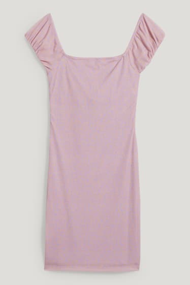 Clockhouse femme - CLOCKHOUSE - robe - à fleurs - violet clair