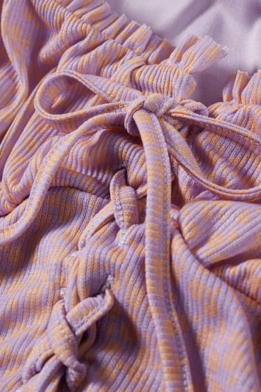 Clockhouse femme - CLOCKHOUSE - robe - à fleurs - violet clair