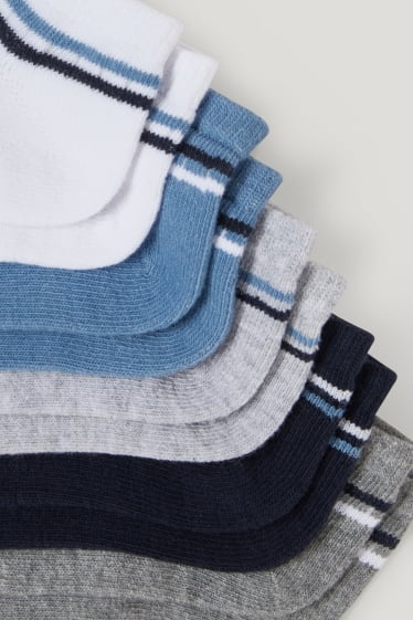 Bambini: - Confezione da 5 - calzini corti - azzurro