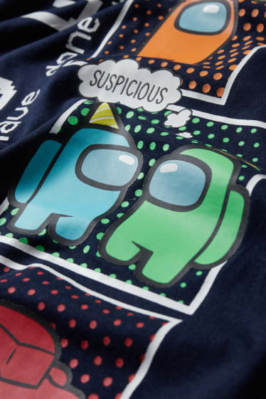 Bambini: - Among us - maglia a maniche corte - blu scuro