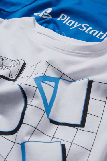 Reverskraag - Set van 2 - PlayStation - T-shirt - wit