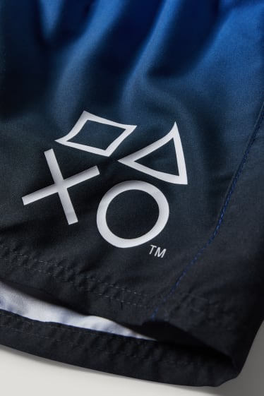 Garçons - PlayStation - short de bain - bleu foncé