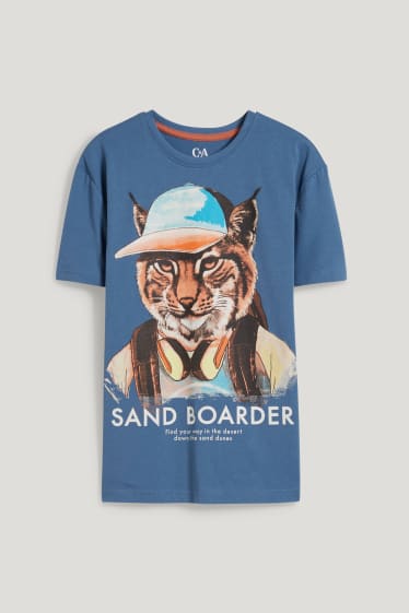 Kids Boys - Kurzarmshirt - blau