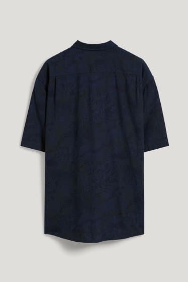 Uomo XL - Camicia - regular fit - button down - blu scuro