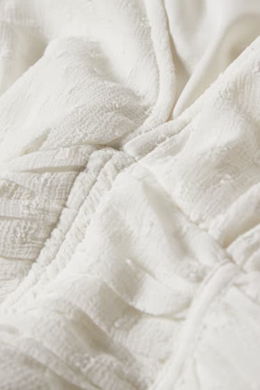 Clockhouse femme - CLOCKHOUSE - robe évasée - blanc