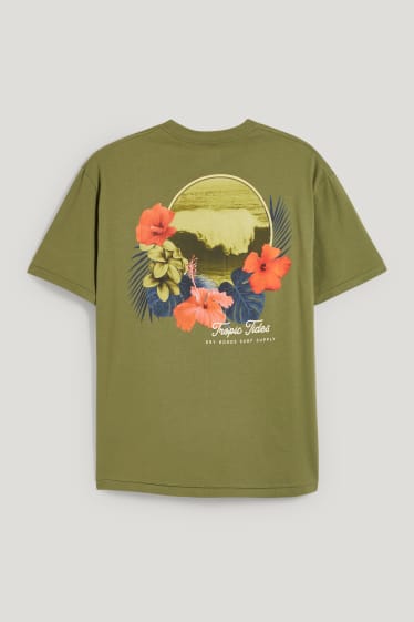 Hommes - T-shirt - vert foncé
