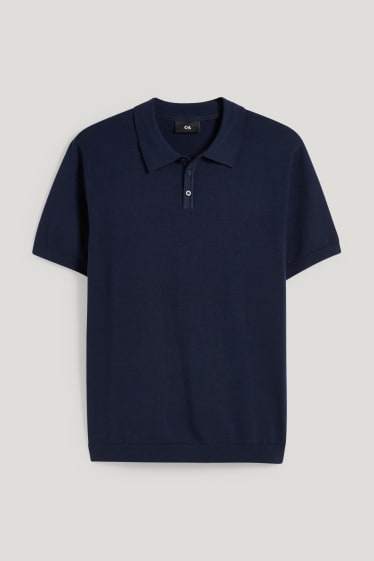 Hommes - Polo - bleu foncé
