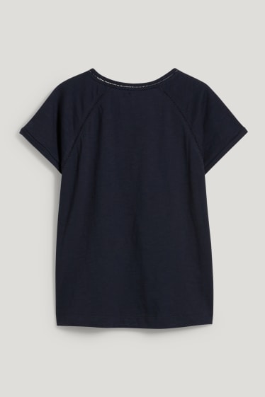 Femmes - T-shirt - bleu foncé