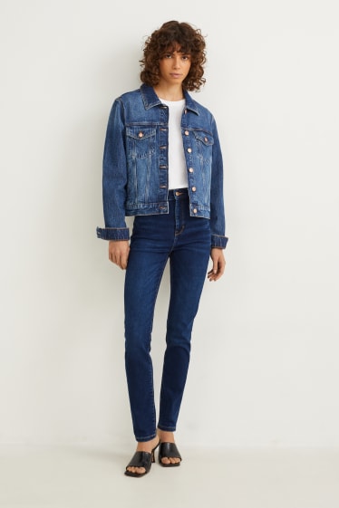 Dames - Slim jeans - high waist - shaping jeans - LYCRA® - jeansblauw