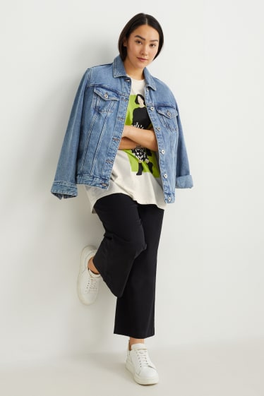 Damen - T-Shirt - cremeweiß