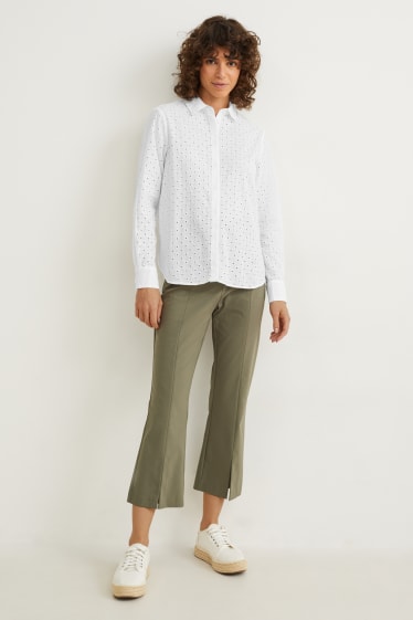 Damen - Bluse - weiß