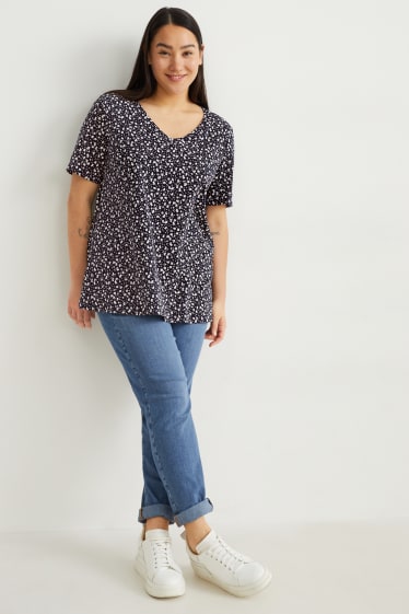 Damen - Multipack 2er - T-Shirt - LYCRA® - dunkelblau
