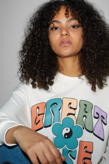 Clockhouse Girls - CLOCKHOUSE - Sweatshirt - cremeweiss