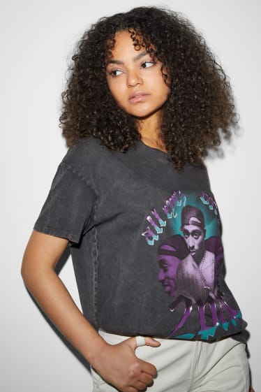 Clockhouse femme - T-shirt - 2Pac - noir