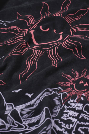 Dona XL - CLOCKHOUSE - vestit de samarreta de màniga curta - negre