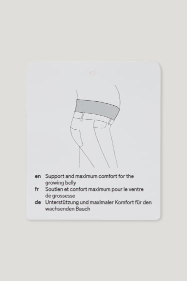 Donna - Pantaloni premaman - palazzo - a fiori - blu scuro