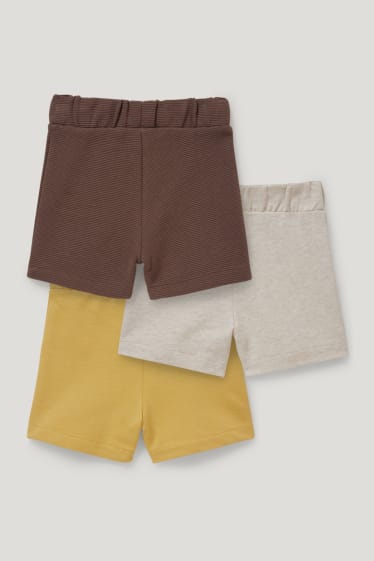 Baby Boys - Multipack 3 perechi - pantaloni scurți bebeluși - galben