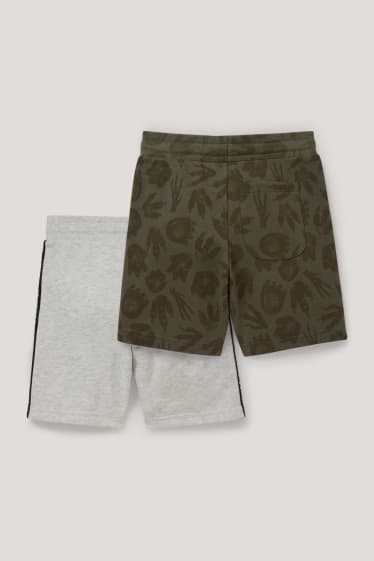 Toddler Boys - Set van 2 - Jurassic World - sweatshort - licht grijs-mix