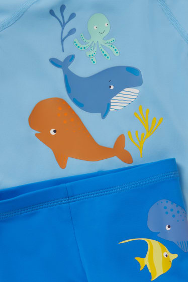 Nadó nen - Conjunt de bany UV per a nadó - LYCRA® XTRA LIFE™ - 3 peces - blau clar