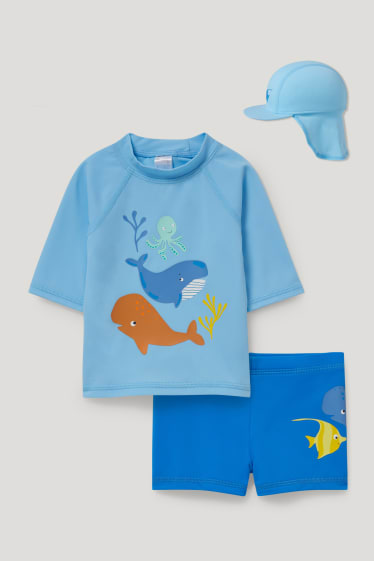Nadó nen - Conjunt de bany UV per a nadó - LYCRA® XTRA LIFE™ - 3 peces - blau clar