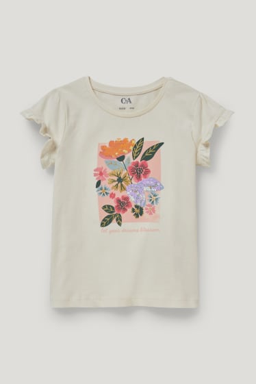 Toddler Girls - Kurzarmshirt - cremeweiß