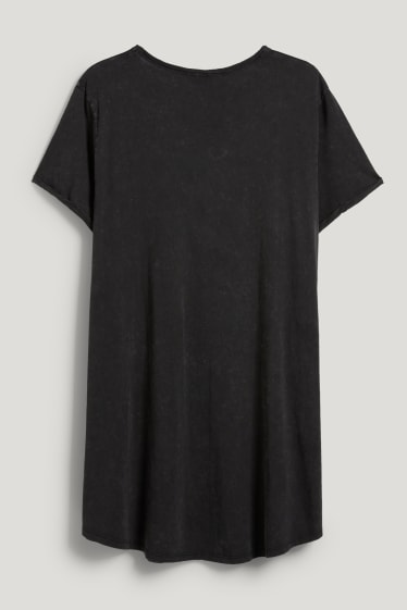 Dámské XL - CLOCKHOUSE - tričkové šaty - černá