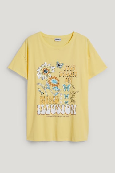 Femei XL - CLOCKHOUSE - tricou - galben