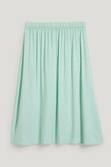 Femmes - Jupe - à motif - vert menthe